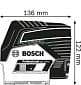 Лазерный нивелир Bosch GCL 2-50C+RM2+AA1+BT150 (0601066G02)