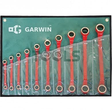 Набор ключей накидных искробезопасных 8х10-30х32 мм, 9пр.
 GARWIN GSK-0309
