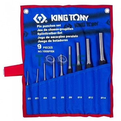 Набор выколоток 2-14мм  9 предметов KING TONY 1009PRN